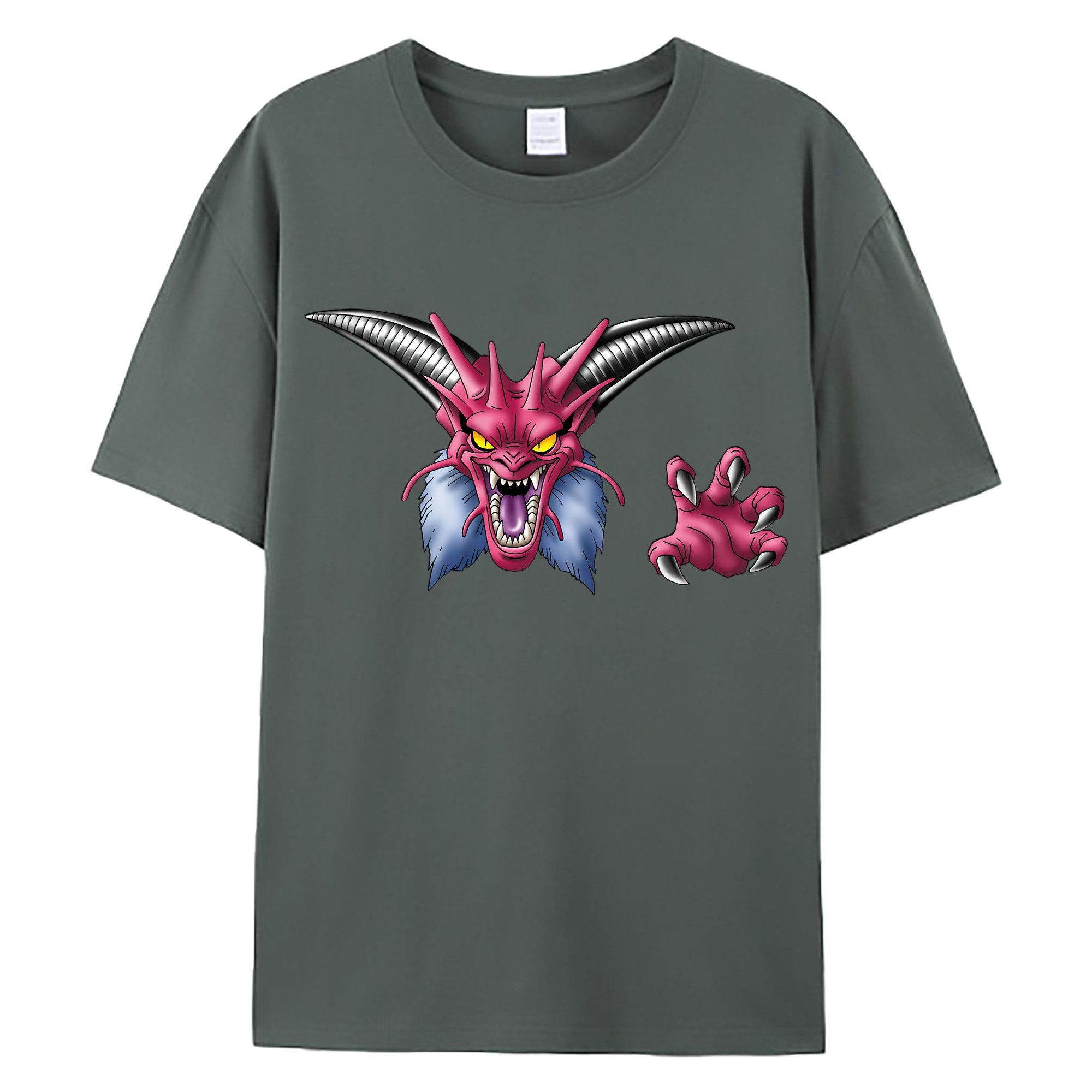 （画像用） ドラゴンクエスト Doragon Kuesuto Dragon Quest 綿100％ メンズ半袖Tシャツ｜肌触りやわらか＆通気性